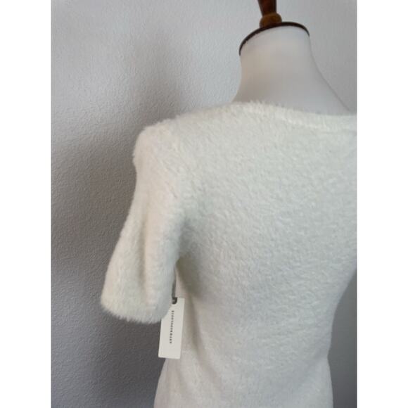 Anthropologie Sweater Pullover Fuzzy Stretch Knit - Picture 6 of 9